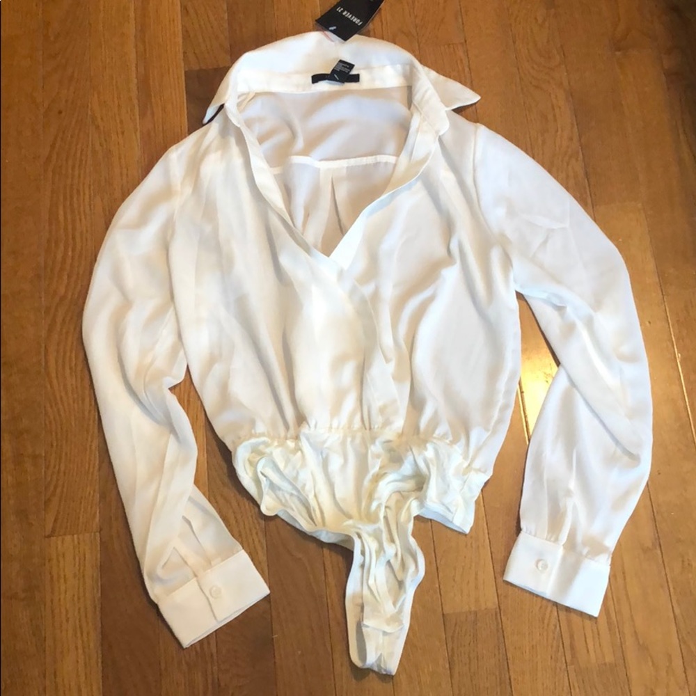 NWT collared bodysuit